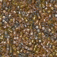 Miyuki delica Beads 11/0 - Sparkling lined sand dune metallic mix DB-981